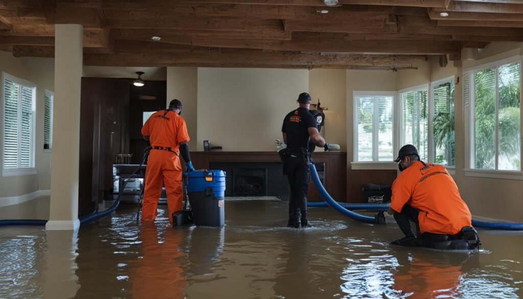 Emergency Water Damage Restoration Team in Action