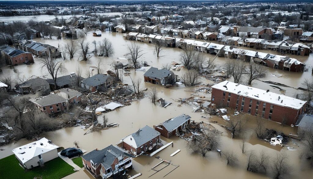 Long-term structural and economic effects of flood damage